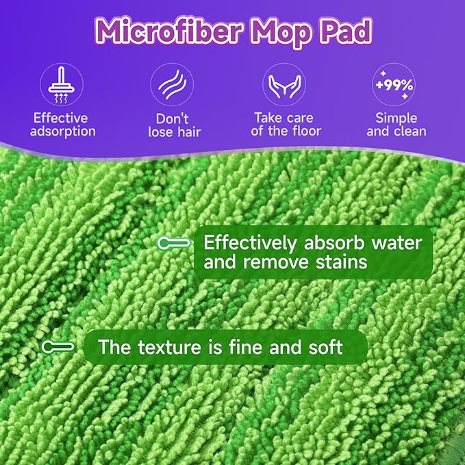 8 Pack Reusable Mop Pads Compatible - Image 4