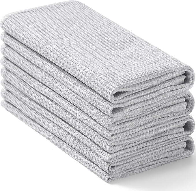 Homaxy 100% Cotton Waffle Weave Kitchen Towels by Homaxy