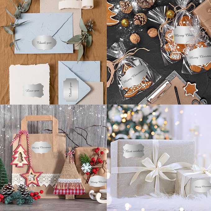 350 PCS Gift Tags Stickers, Self-Adhesive, Handmade Bottle All-Purpose Jar - Image 4