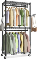SONGMICS Heavy-Duty Rolling Clothes Rack, Garment Rack, Portable Closet by SONGMICSbySONGMICSHOME
