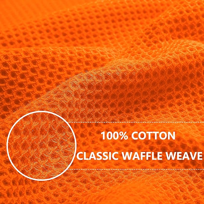 Homaxy 100% Cotton Waffle Weave Kitchen Dish Cloths, Ultra Soft Absorbent Quick - Image 2
