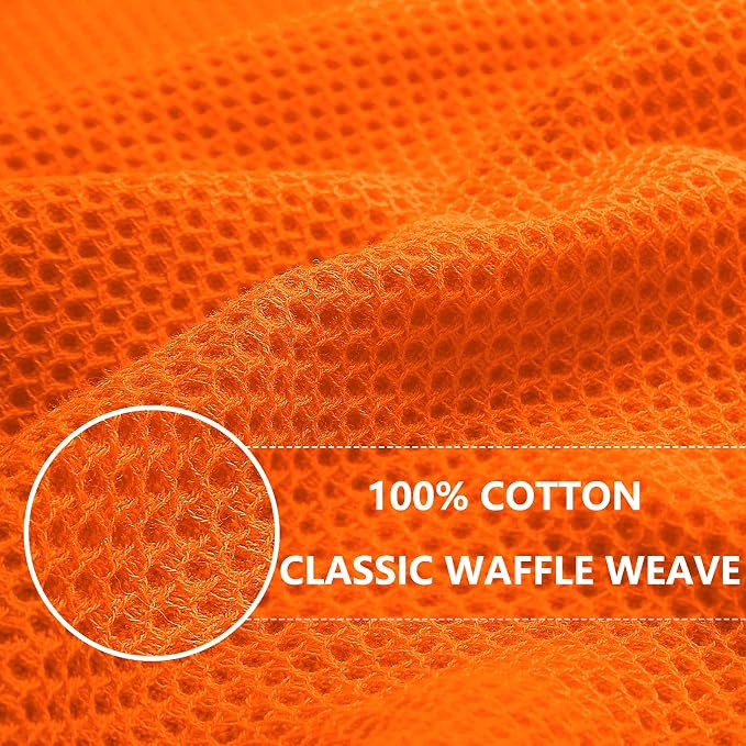 Homaxy 100% Cotton Waffle Weave Kitchen Dish Towels, Ultra Soft Absorbent Quick - Image 2