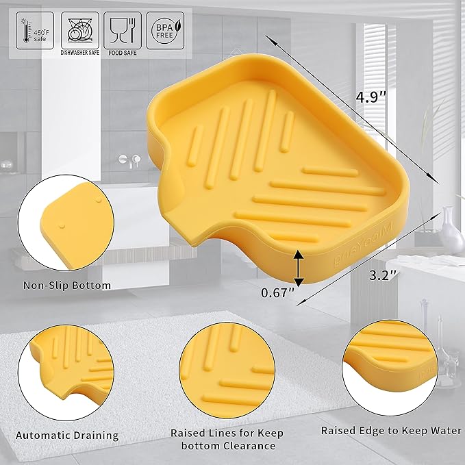 Silicone Bathroom Soap Dishes - Image 2
