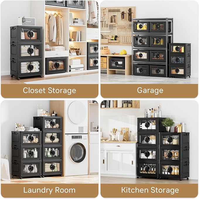 JEKO&JEKO 332Qt Lockable Stackable Storage Bins - Image 6