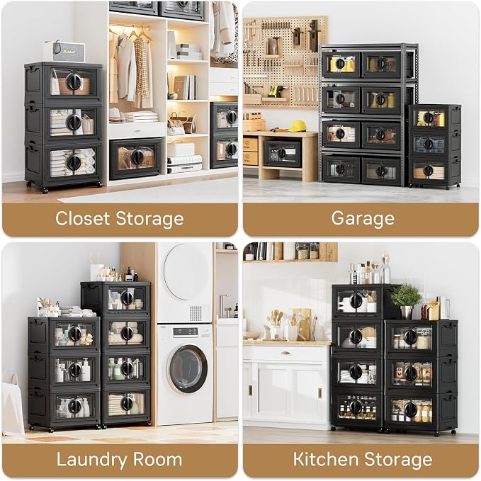 JEKO&JEKO 249Qt Lockable Stackable Storage Bins - Image 5