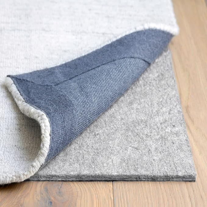 RUGPADUSA - Dual Surface - 9' Round - 3/8" Thick - Felt + Rubber - Enhanced by RugPadUSA