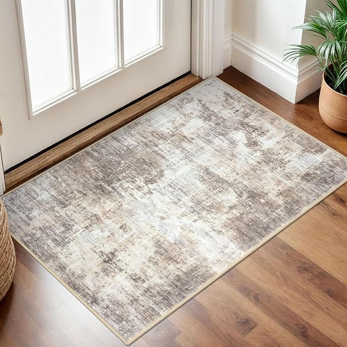 IOHOUZE Small Abstract Area Rug 2x3 Ft Entryway Rugs Washable Door Mat Indoor by iOhouze