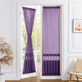 Tollpiz Sheer Door Curtains Closet Linen Textured Curtains Sheer Doorway Light by Tollpiz