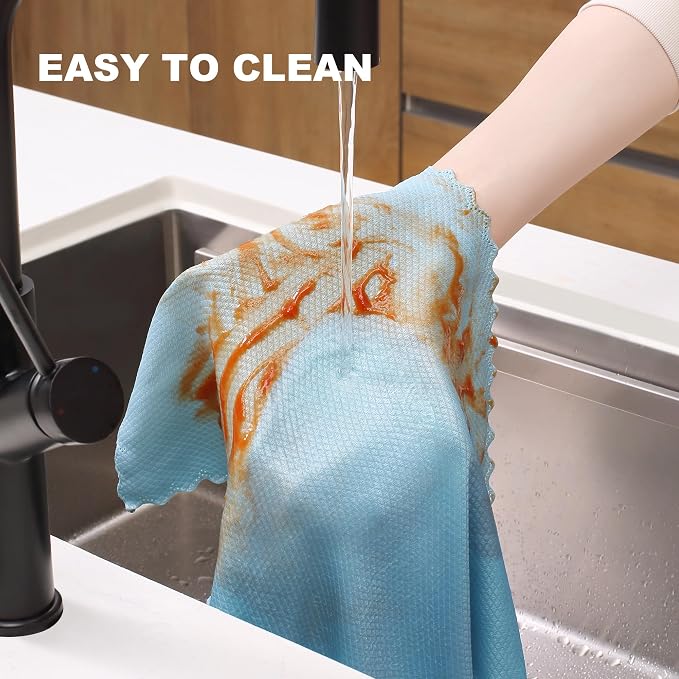 JOYMOOP Fish Scale Streak Free Magic Glass Window Cleaning Cloth, Microfiber - Image 5