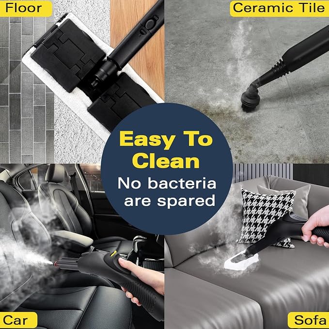 Steam Cleaner with 21 Accessories, 248°F High-Temp Steam & 1.1L Large Tank - Image 5