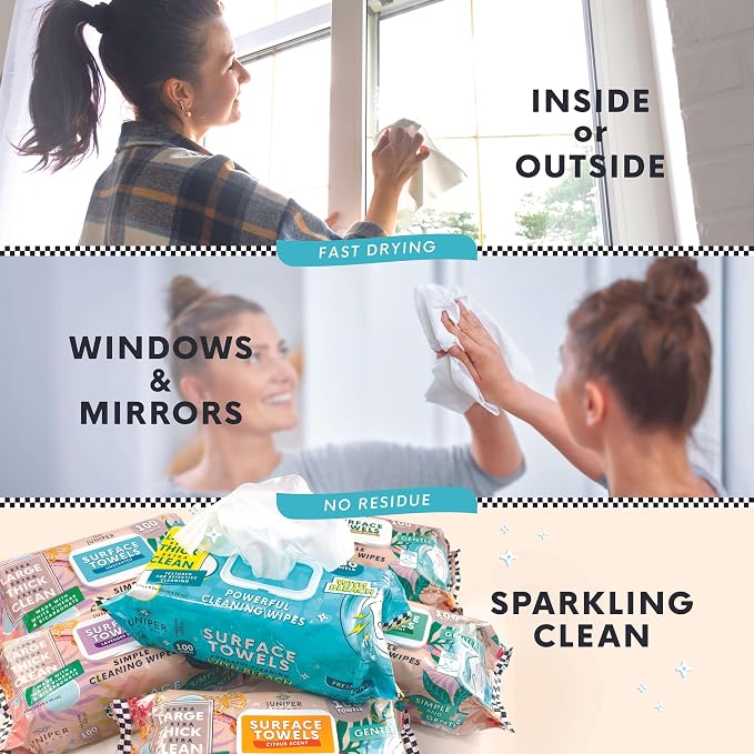 Single Surface Cleaning Wipes Bleach Free, Thick & Large Dispose, All-Purpose - Image 5