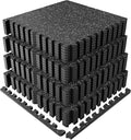 PRAISUN 0.6" Thicker Gym Mat, 24 Tiles 96 Sq Ft Workout Mats, Interlocking Foam by PRAISUN