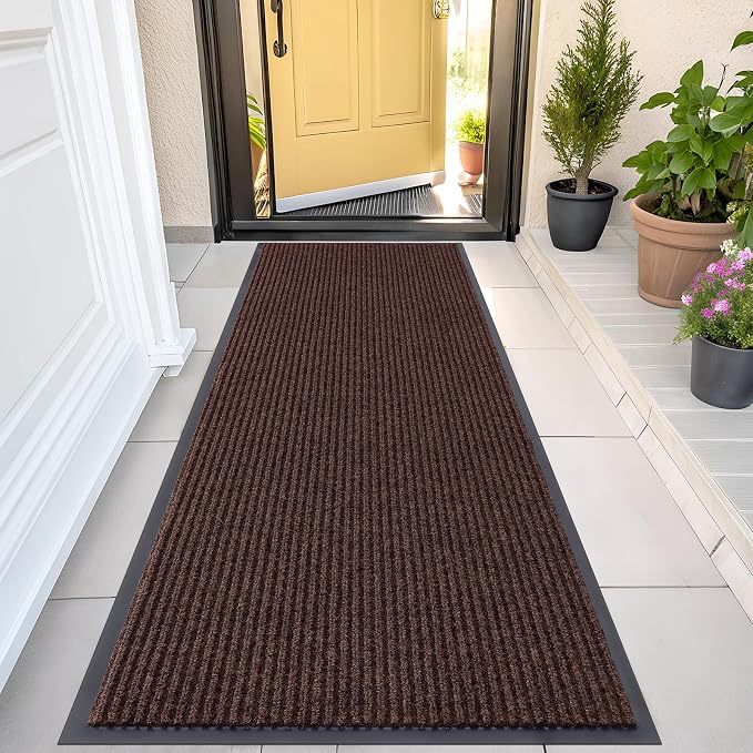 OLANLY Front Door Mat Indoor Outdoor Entrance, Waterproof Heavy Duty Doormat by OLANLY