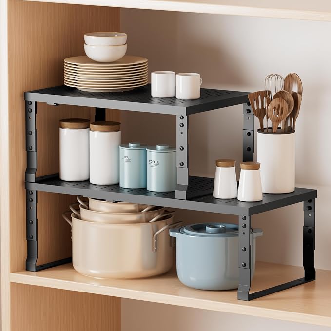 Metal Stackable Expandable Storage Shelf - Image 5