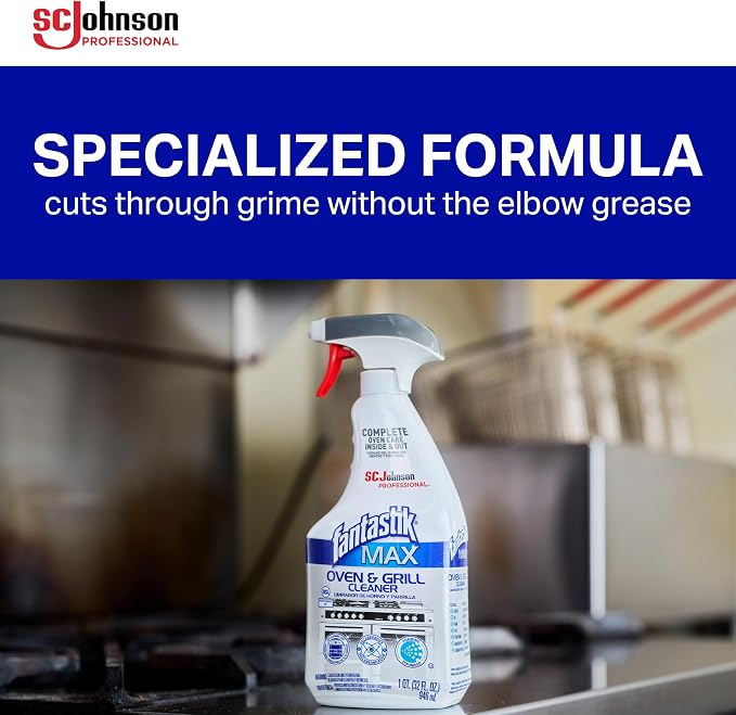 SC Johnson Professional Fantastik Max Oven & Grill Cleaner Spray, Cleans Inside - Image 4