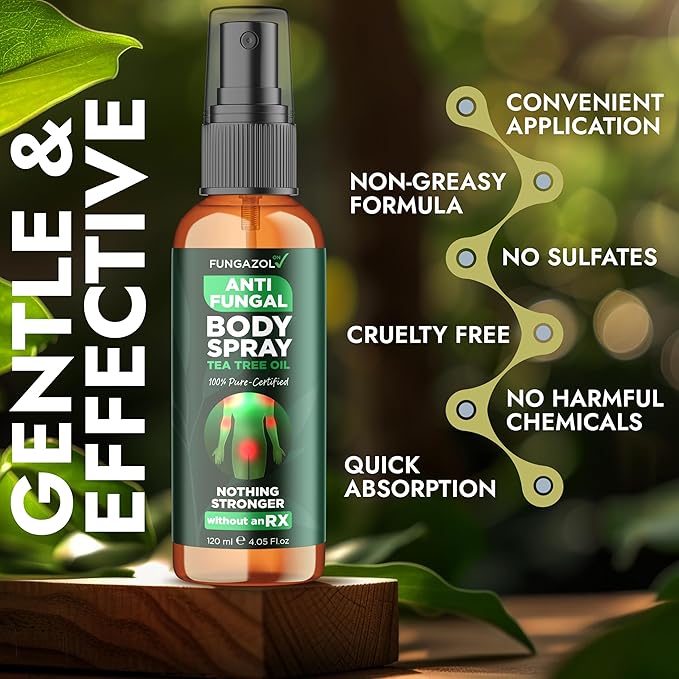Body Spray with Tea Tree Oil | Fast-Absorbing Antifungal Treatment - Image 3
