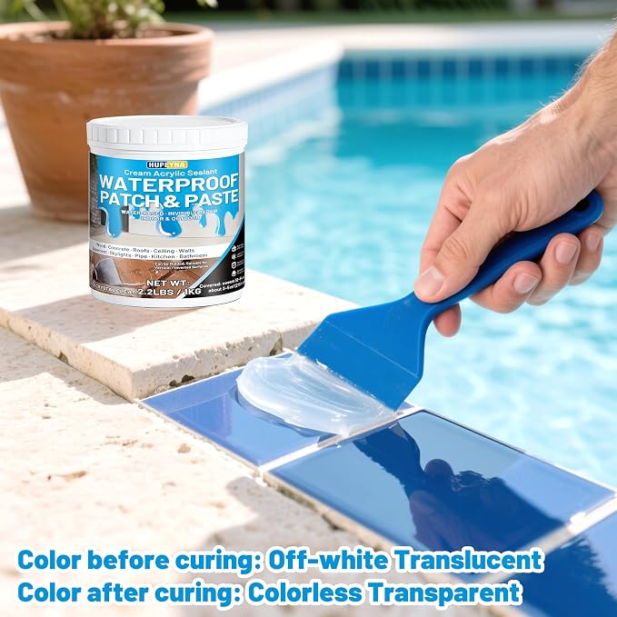 Waterproof Patch & Seal Rubberized Sealant Paste, 2.2lbs Anti-Leakage Clear - Image 6