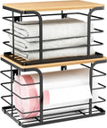 2 Pack Extra Large Stackable Pantry Organizers and Storage, Wall Mount Trash by Stylstoreazy