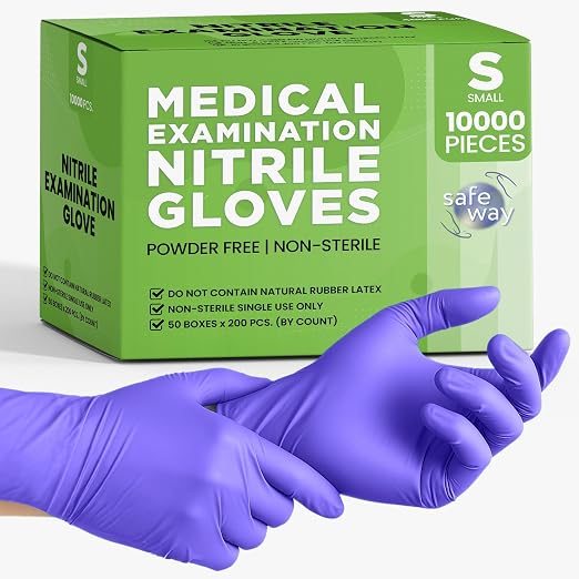 SafeWay Nitrile Disposable Gloves — Multi-Purpose Powder-Free, Medical Use by safeway