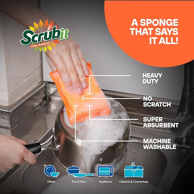 SCRUBIT Reusable Sponges for Dishes - Image 3