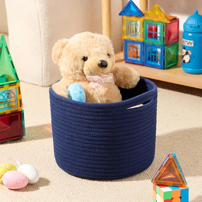 Small Basket for Organizing | Cube Shelf Closet Storage Baskets | 9.7×9.7×7.1” - Image 4