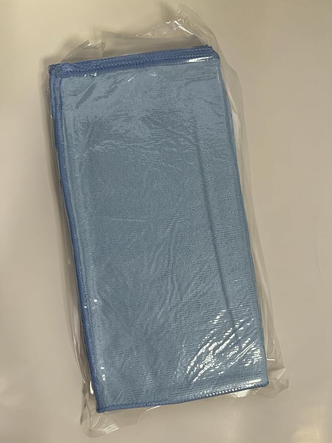 Blue Microfiber Cleaning Cloth 13"x13", Ultra Soft Absorbent Microfiber - Image 10