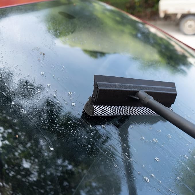 Matthew All Purpose Window Squeegee w/Premium Microfiber Cloth, Car Squeegee - Image 4