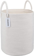 Cotton Rope Laundry Basket Hamper by XUANGUO