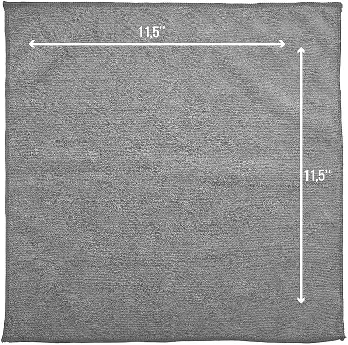 GREEN LIFESTYLE Chamois Cloth Microfiber Cleaning Cloth 12 Pack, Borderless - Image 6