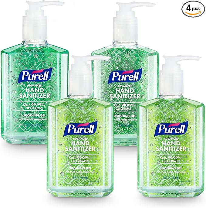 PURELL Advanced Hand Sanitizer Soothing Gel, Fresh Scent, 8 fl oz Pump Bottle by PURELL%C2%AE