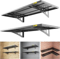2Pack 1.64x4ft Adjustable Metal Garage Wall Shelving Heavy Duty Garage Storage by Unknown