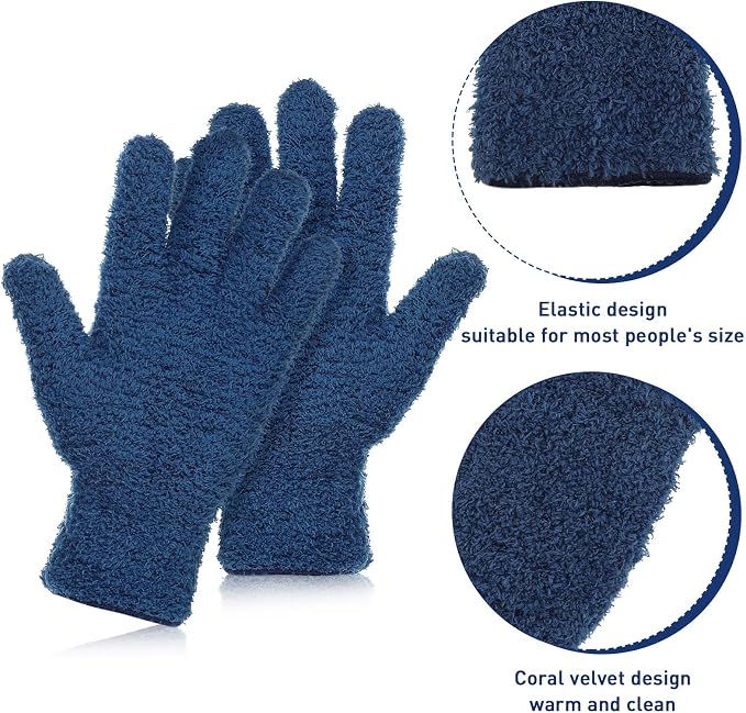 Patelai 2 Pairs Microfiber Gloves - Image 3