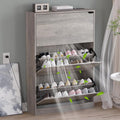 Shoe Cabinet with Odor Control and Back Panels, Deodorizing Slim 3-Flip Shoe by BORNOON