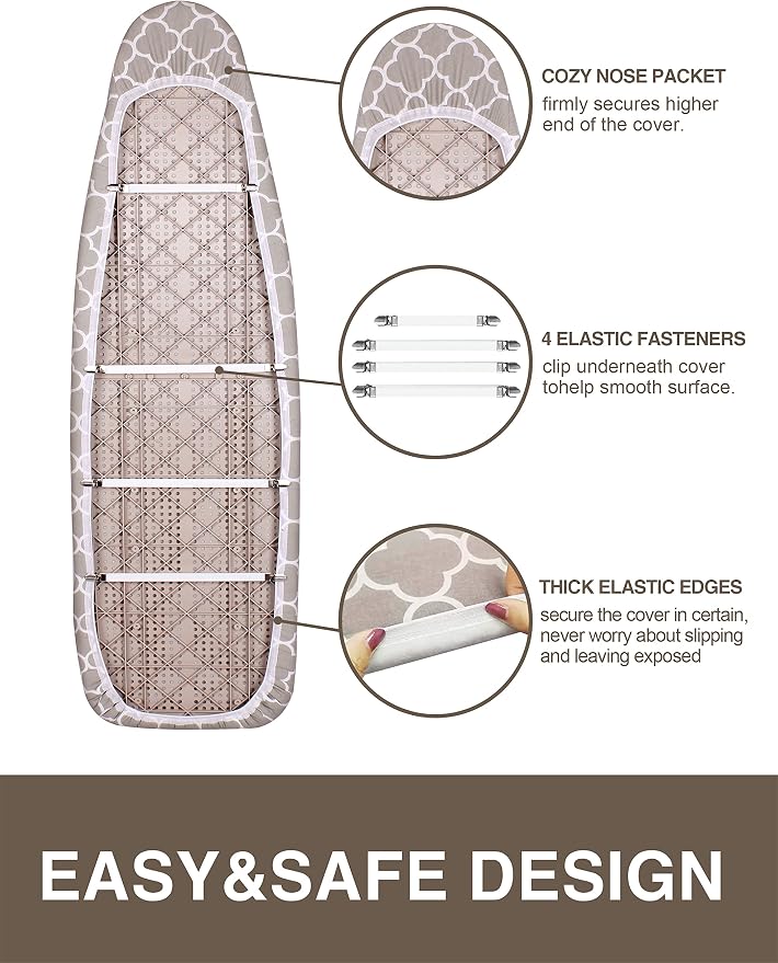 Extra Wide Ironing Board Cover and Pad, 18X49 Reflective Silicone Ironing Board - Image 5
