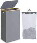 efluky Laundry Basket with Lid and Removable Bag, 100L Tall Laundry Hamper with by efluky