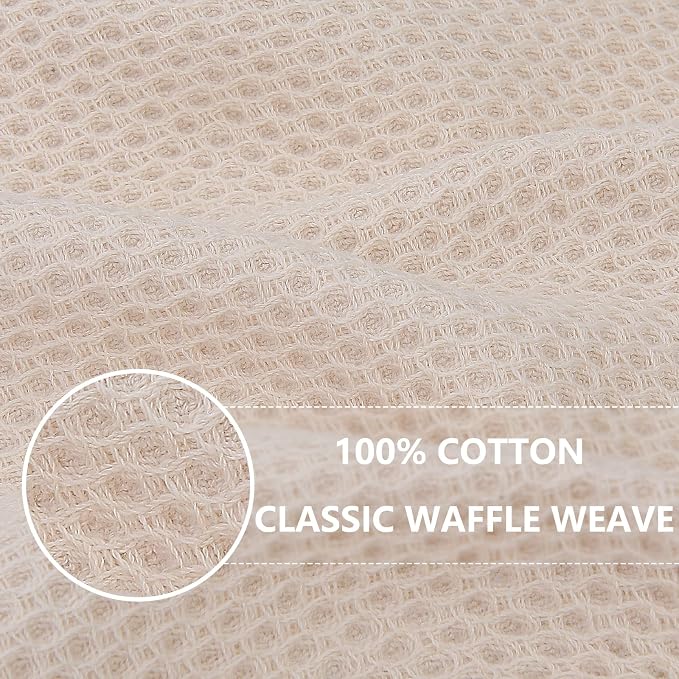 Homaxy 100% Cotton Waffle Weave Kitchen Dish Cloths, Ultra Soft Absorbent Quick - Image 2