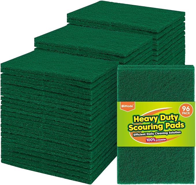 Heavy Duty Scouring Pad, Garage and Outdoors, Reusable Dish Scrubber Pads by Unimade