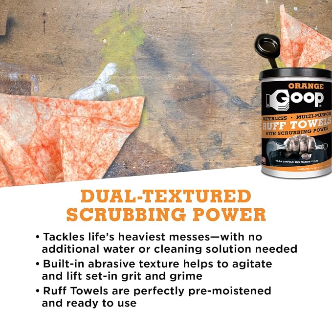 GOOP Orange Heavy Duty Ruff Towels - Image 6