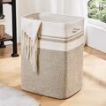 OIAHOMY Laundry Hamper-Laundry Basket, Tall Cotton Storage Basket by MasterofSpaceOptimization
