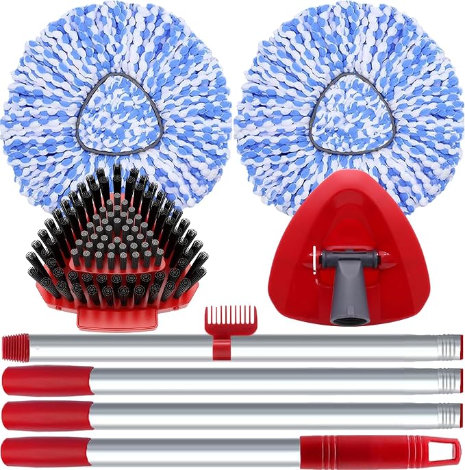 2 Pack Spin Mop Heads Replacement Compatible by Fatmass
