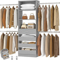 Aheaplus Closet System, 4-9Ft Closet Organizer by Aheaplus