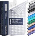 homerella® Bathtub Mat Non Slip 35x16, Incl. Hooks by Homerella