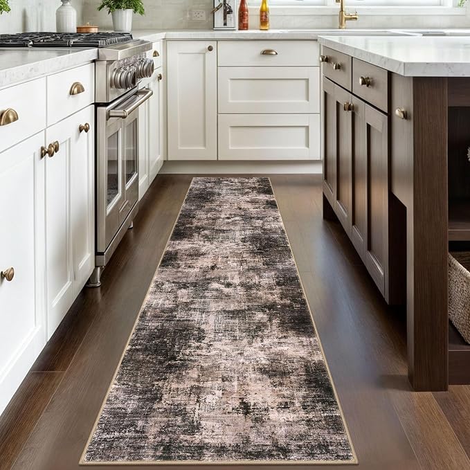 IOHOUZE Abstract Runner Rug 2x8 Ft Washable Runners - Image 2
