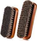 2 Pcs Horsehair Shine Shoes Brush Kit Polish Dauber Applicators Cleaning by ZJoey
