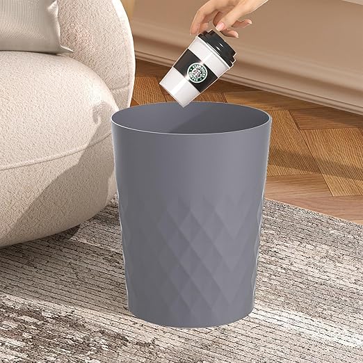 1.8 Gallon Small Trash Can 2 Pack Bathroom Garbage Can Waste Basket Recycling - Image 4