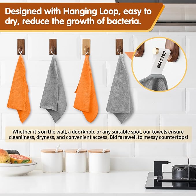FIXSMITH Microfiber Cleaning Cloth -Pack of 12, Highly Absorbent Cleaning Rags - Image 4