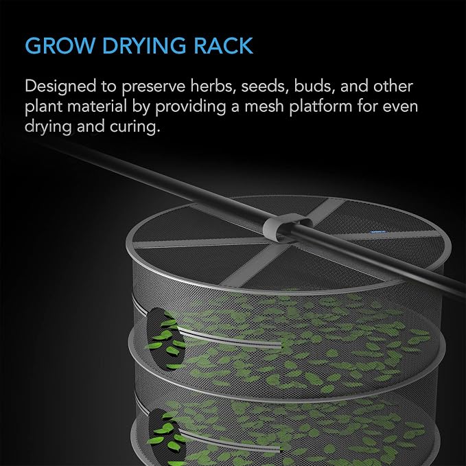 AC Infinity Herb Drying Rack, 2-Layer Hanging Mesh Net - Image 2