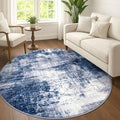 IOHOUZE Abstract Round Area Rug 6 Ft Washable Circle Rugs Large Round Rug Non by iOhouze