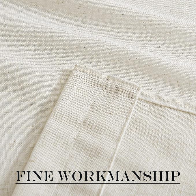 NICETOWN Linen Sheer Door Curtain Panel - Image 5