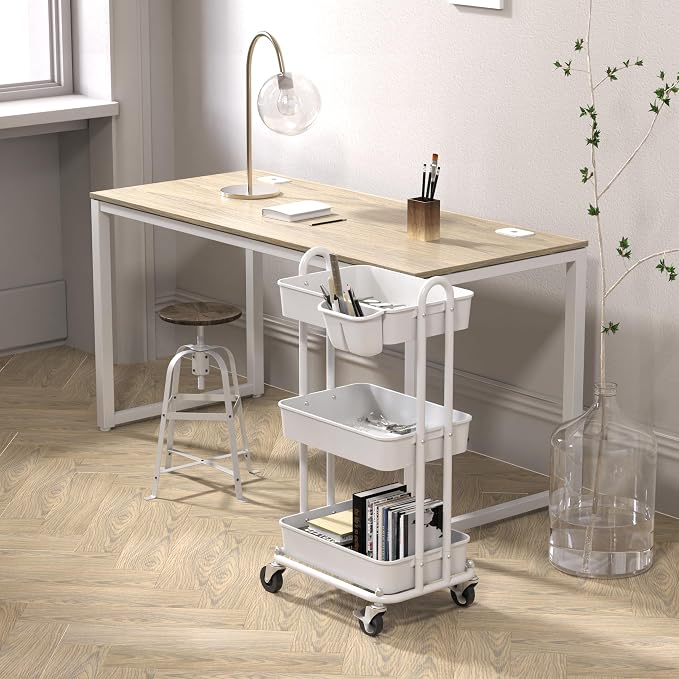 Simple Houseware 3-Tier Multifunctional Rolling Utility Cart - Image 3